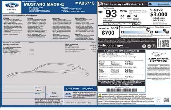 FORD MUSTANG MACH-E 2022 3FMTK1SS5NMA25715 image